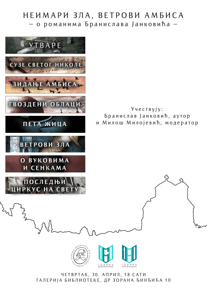 Неимари зла, ветрови амбиса – о романима Бранислава Јанковића